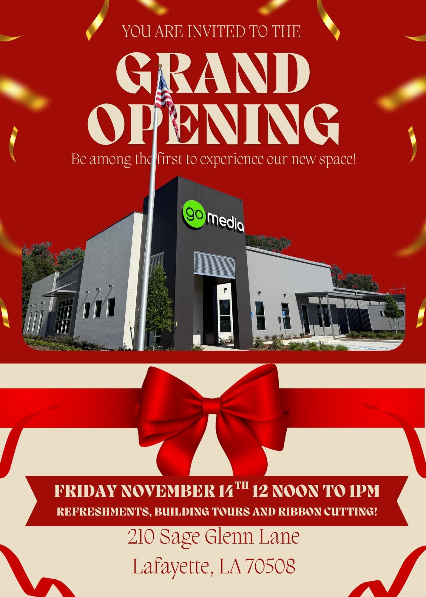 Go Media's Grand Opening | Brand New Facility in Lafayette, LA