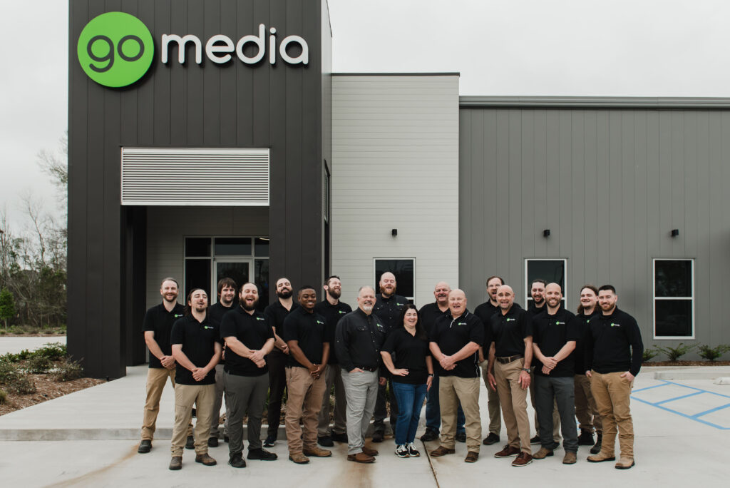 Team photo of Go Media LLC - Based in Lafayette Louisiana and serving the entire Gulf Coast, Texas, and Denver Colorado